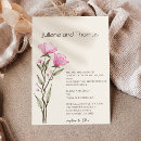 Search for simple wildflower wedding invitations Pink