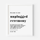 Search for no phones at wedding signs Unplugged ceremony