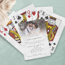 Search for playing card wedding invitations Modern