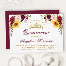 Search for sunflower burgundy rose invitations Watercolor burgundy floral