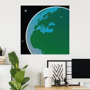 Search for earth from space posters Globe
