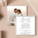 Search for married square invitations Black and white