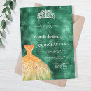 Search for emerald green quinceanera invitations Dress