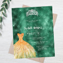 Search for silver and green sweet 16 invitations Dress