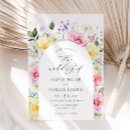 Search for colourful wedding invitations Watercolor floral