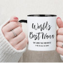 Search for best nana in the world mugs Grandparents