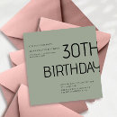 Search for sage green birthday invitations Minimal