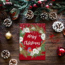 Search for snow flakes christmas cards Red