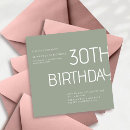 Search for sage green birthday invitations Retro