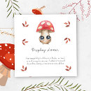 Search for wild mushrooms postcards Watercolor