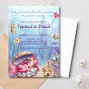 Search for mermaid baby shower invitations A sweet little mermaid