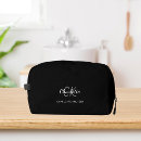 Search for black cosmetic bags Initials