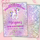 Search for unicorn invitations Pink purple