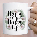 Search for happy wife mugs Typography