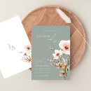 Search for sage green pink wedding invitations Floral