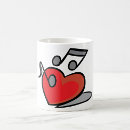 Search for music love mugs Heart