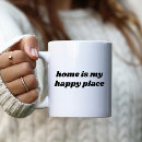 Search for happy place mugs Typography