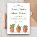 Search for green succulent wedding invitations Cactus