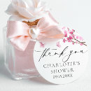 Search for cherry blossom thank you stickers Bridal shower