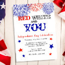 Search for summer 4th of july invitations Red white and blue