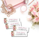 Search for pink hibiscus return address labels Watercolor floral