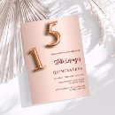 Search for elegant quince invitations Rose gold