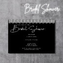 Search for black and white lace bridal shower invitations Elegant