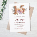 Search for rose gold quinceanera invitations Quinceanera quince xv