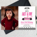 Search for pink car birthday invitations Girl