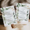 Search for watercolor eucalyptus wedding invitations Gold