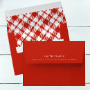 Search for red white gingham envelopes Pattern