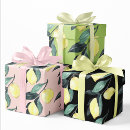 Search for yellow lemon wrapping paper Modern