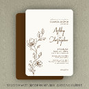 Search for sophisticated bridal shower invitations Typography