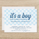 Search for plaid baby boy shower invitations It's a boy