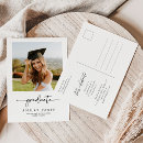 Search for graduation open house postcards Calligraphy script lettering