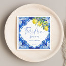 Search for blue tile napkins Mediterranean