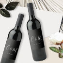 Search for elegant wine labels Black and white