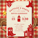Search for red cowboy boots invitations Rodeo