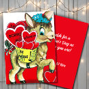 Search for donkey valentines day cards Vintage