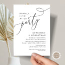 Search for post wedding reception invitations Black and white