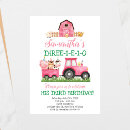 Search for pink farm invitations Petting zoo party