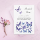 Search for purple butterfly thank you cards Watercolor