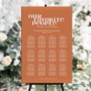 Search for retro wedding seating charts 12 tables