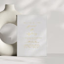 Search for gold script wedding invitations Classic