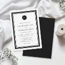 Search for classic monogram wedding invitations Classy