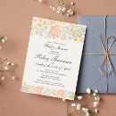 Search for traditional baby shower invitations Floral