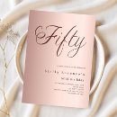 Search for elegant 50th birthday invitations Minimalist