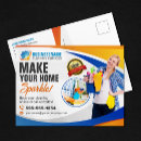 Search for cleaning service postcards Residential commercial cleaning