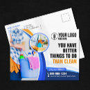 Search for cleaning service postcards Residential commercial cleaning