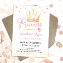 Search for crown birthday invitations Princess